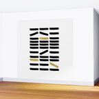 Black and Gold Abstract Wall Mural Gallery Image 2