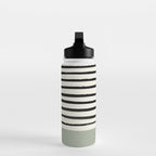 Sage Green x Stripes Water Bottle Gallery Image 3