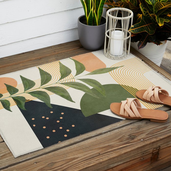 Branch Design 2 Outdoor Rug Gallery Image 2