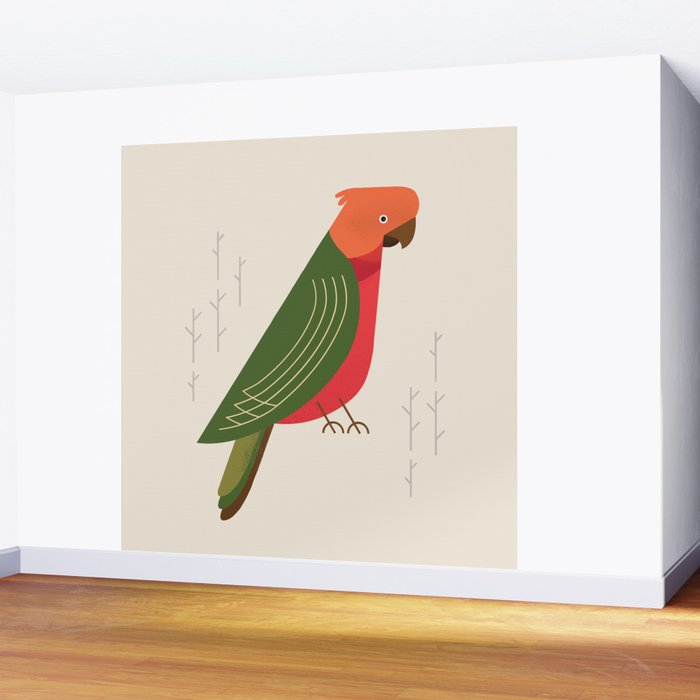 Australian King Parrot, Bird of Australia Wall Mural Gallery Image 2