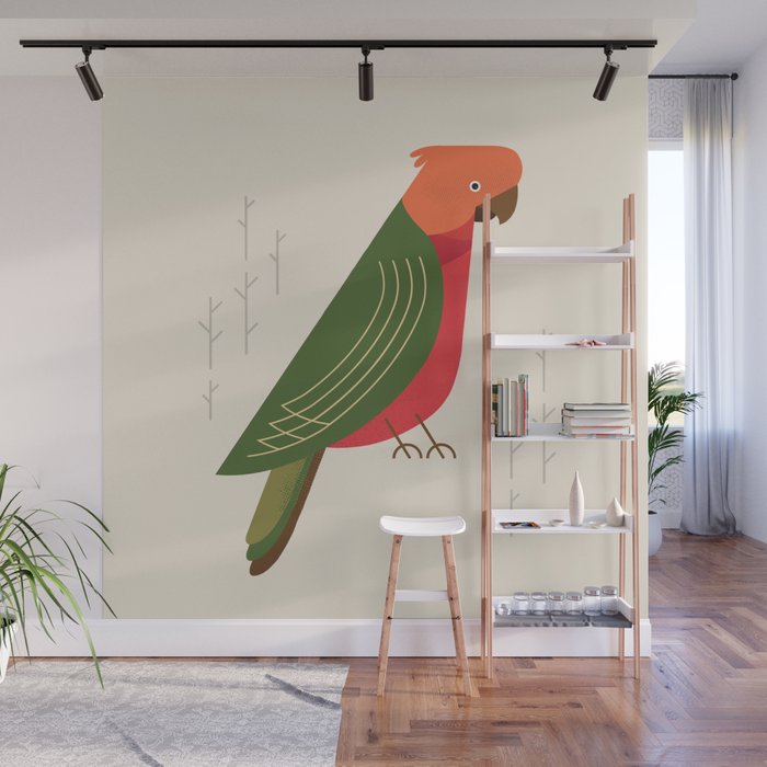 Australian King Parrot, Bird of Australia Wall Mural Gallery Image 1