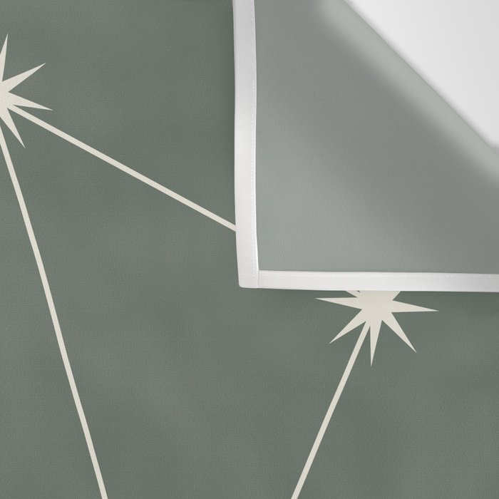 Libra Zodiac Star Constellation Line Art Sage Wall Tapestry Gallery Image 3