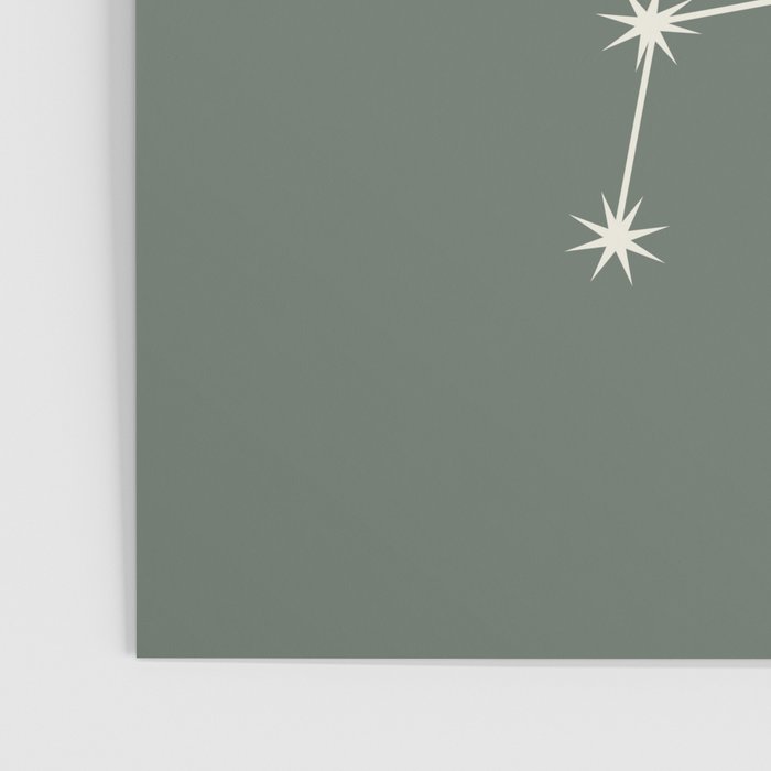 Libra Zodiac Star Constellation Line Art Sage Poster Gallery Image 3