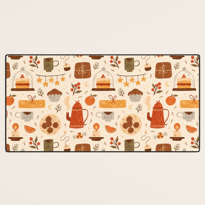 Festive Tea Time Desk Mat Gallery Image 3
