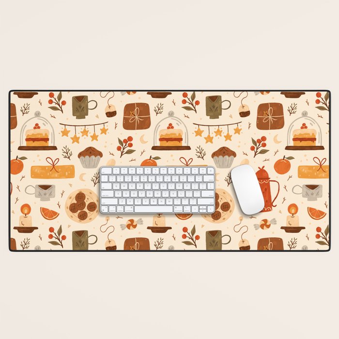 Festive Tea Time Desk Mat Gallery Image 1