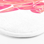 Watercolor Raccoon - Pink Palette Bath Mat Gallery Image 3