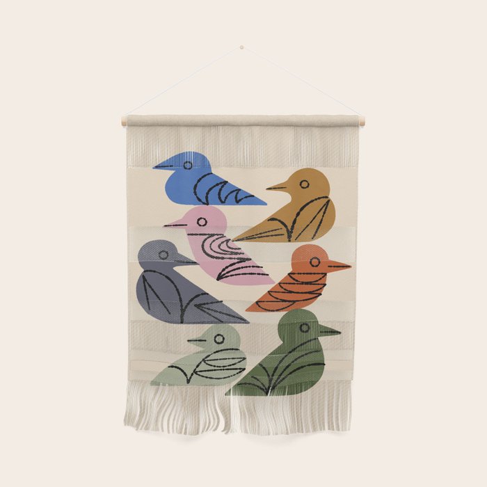 Painted Birds Wall Hanging Gallery Image 1