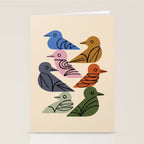 Painted Birds Stationery Card Gallery Image 2