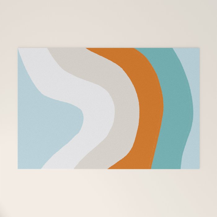 moab, teal & orange Welcome Mat Gallery Image 1