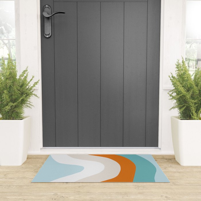 moab, teal & orange Welcome Mat Gallery Image 3