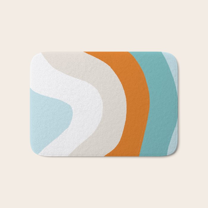 moab, teal & orange Bath Mat Gallery Image 1