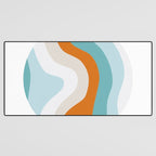 moab, teal & orange Desk Mat Gallery Image 3
