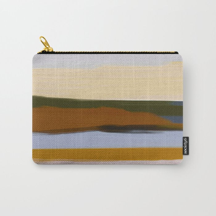Abstract Silence Triptych 1 Carry All Pouch Gallery Image 1
