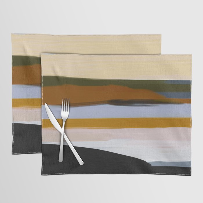 Abstract Silence Triptych 1 Placemat Gallery Image 1