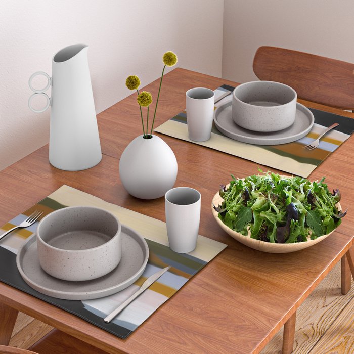 Abstract Silence Triptych 1 Placemat Gallery Image 2