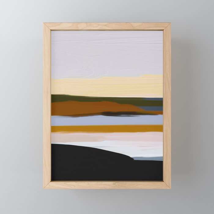 Abstract Silence Triptych 1 Mini Art Print Gallery Image 1