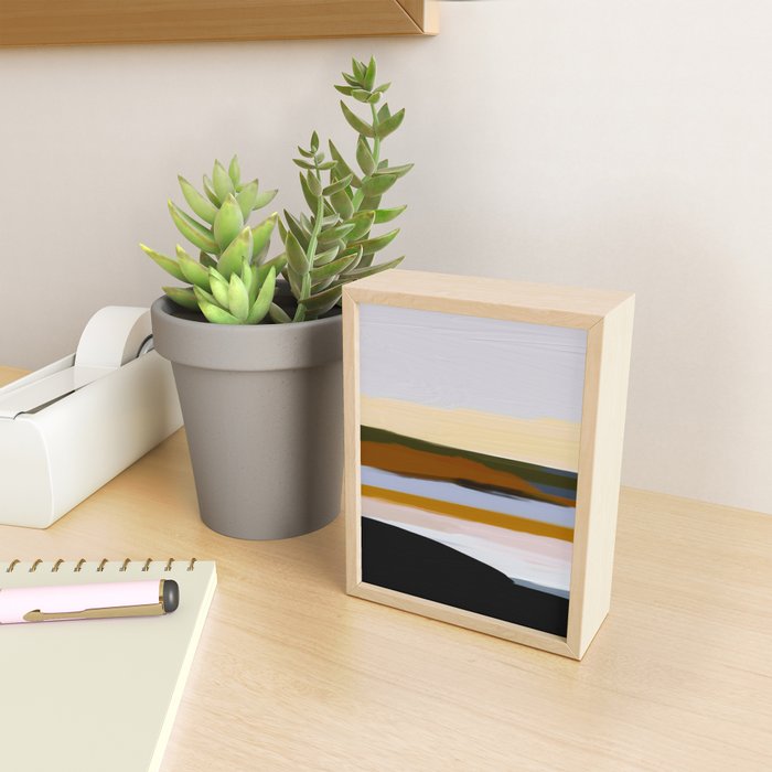 Abstract Silence Triptych 1 Mini Art Print Gallery Image 2