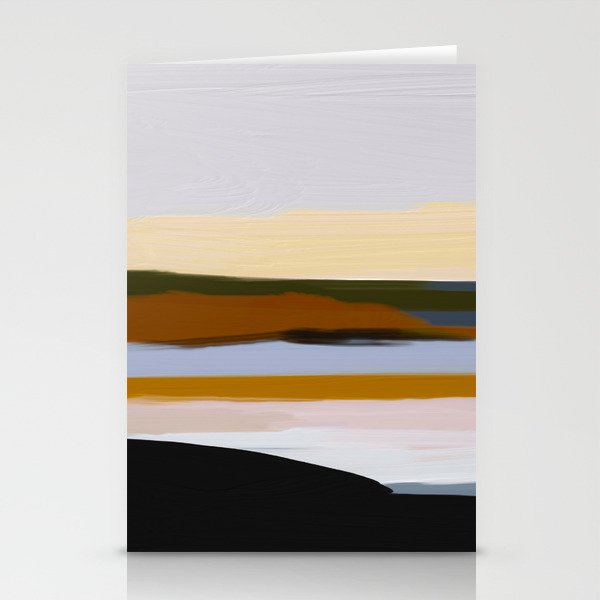 Abstract Silence Triptych 1 Stationery Card Gallery Image 1