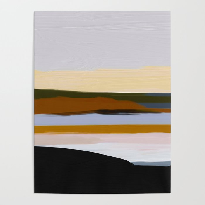 Abstract Silence Triptych 1 Poster Gallery Image 4