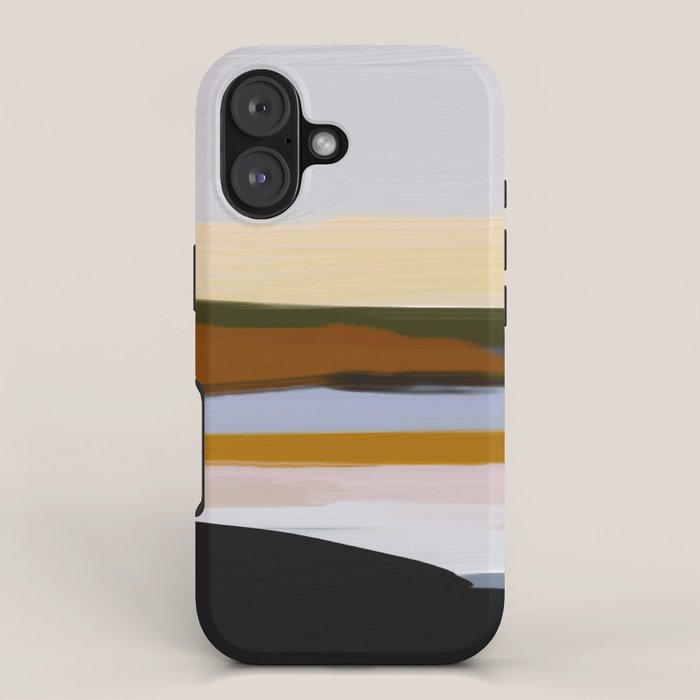 Abstract Silence Triptych 1 iPhone Case Gallery Image 1