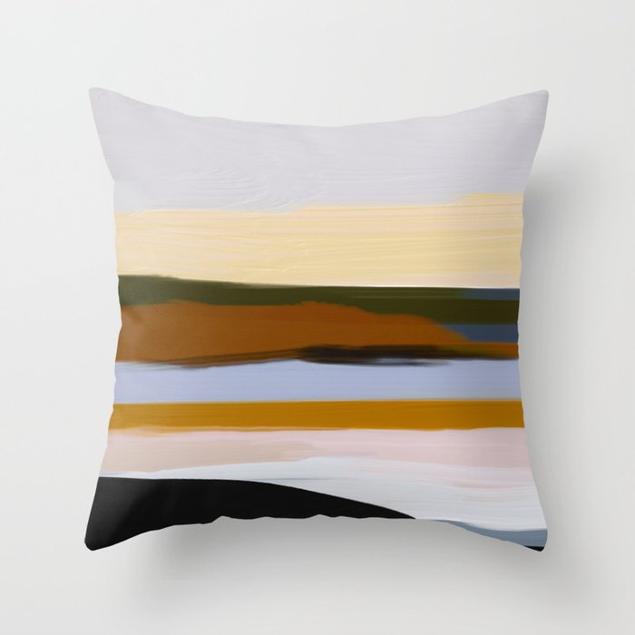 Abstract Silence Triptych 1 Throw Pillow Gallery Image 6