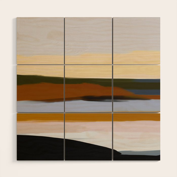 Abstract Silence Triptych 1 Wood Wall Art Gallery Image 1