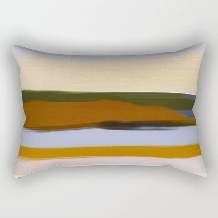 Abstract Silence Triptych 1 Rectangular Pillow Gallery Image 1