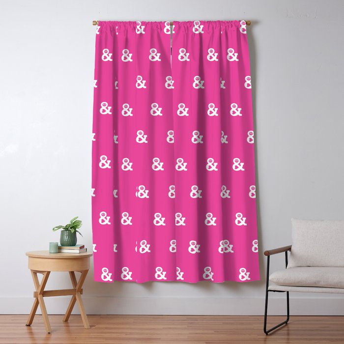 Peace and Love (pink edition) Window Curtain Gallery Image 1