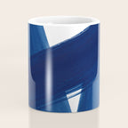 Indigo Abstract Brush Strokes | No. 4 Coffee Mug Gallery Image 4