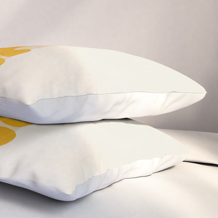 Sun Leaf 2: Matisse Edition | Mid Century Series Pillow Sham Gallery Image 3