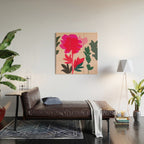 peony 5 Wood Wall Art Gallery Image 2
