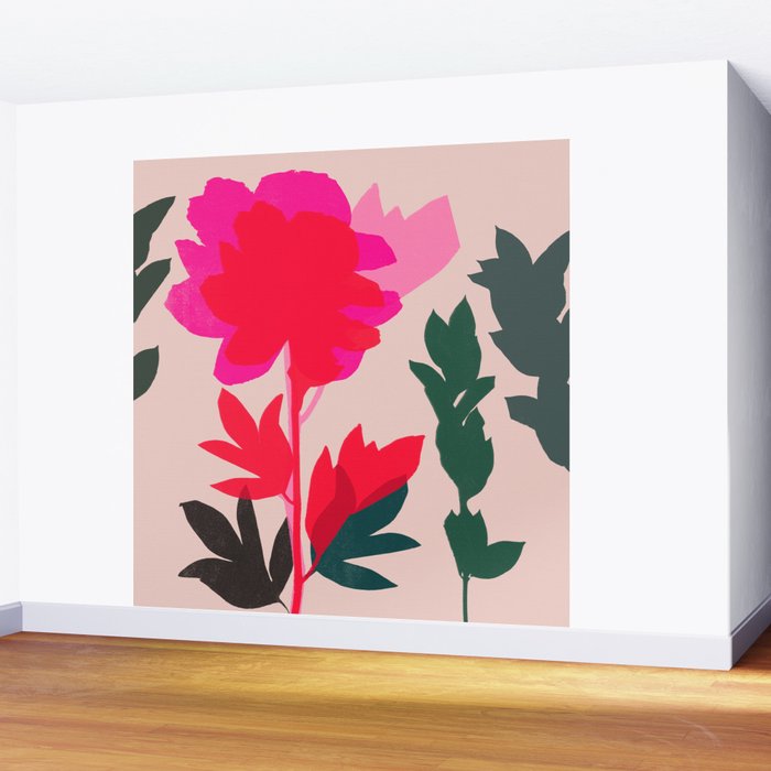 peony 5 Wall Mural Gallery Image 2