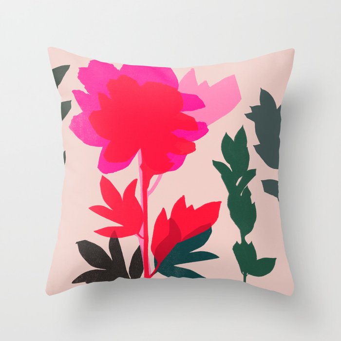 peony 5 Throw Pillow Gallery Image 6