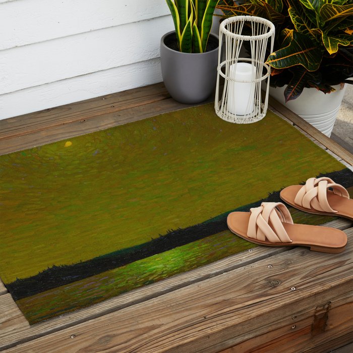 Tom Thomson Moonlight Canadian Landscape Artist Outdoor Rug Gallery Image 2