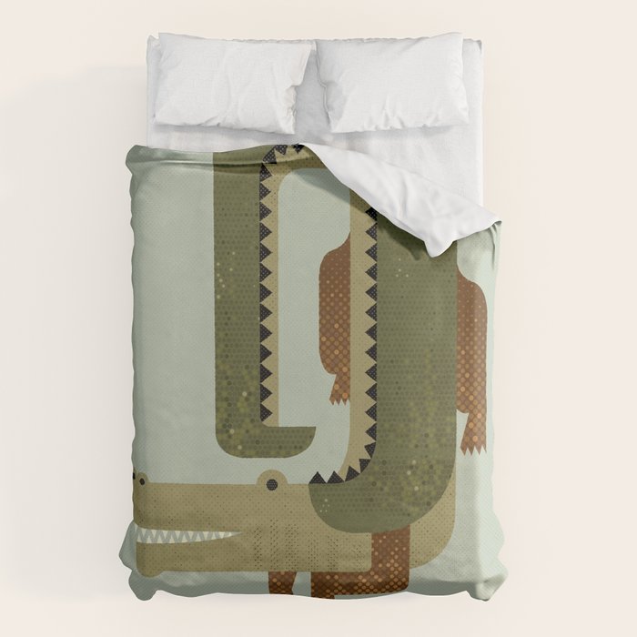 Whimsy Crocodile Duvet Cover Gallery Image 6