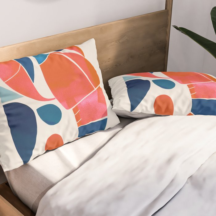 Shell Geometry Pillow Sham Gallery Image 2