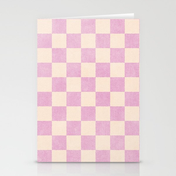 CHECKER - 001 - Rose Quartz Stationery Card Gallery Image 1