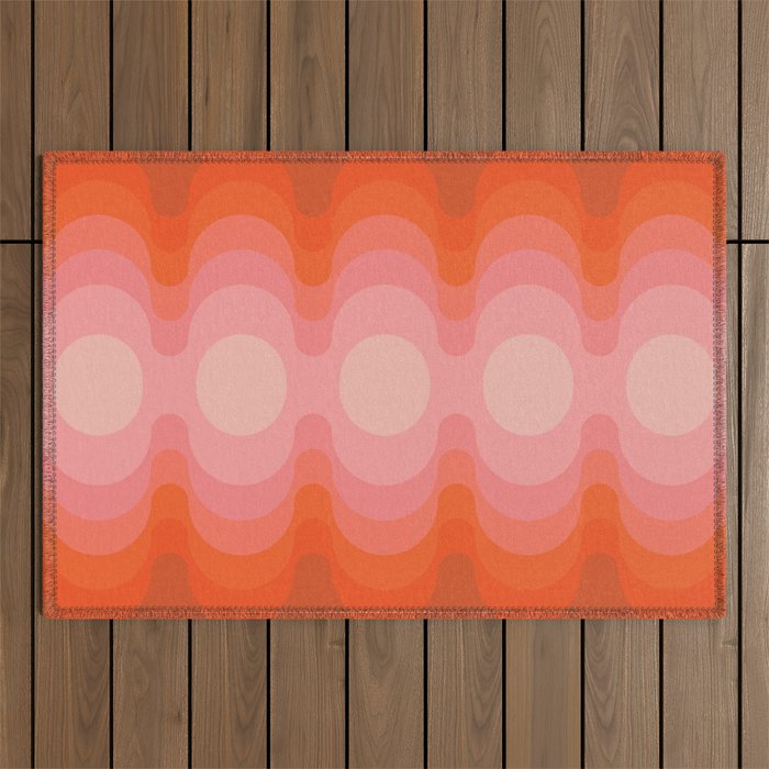 Strawberry Echo Out Outdoor Rug Gallery Image 1