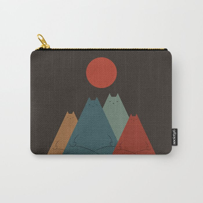 Cat Landscape 64: Group Meowditation Carry All Pouch Gallery Image 1