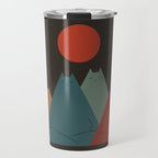 Cat Landscape 64: Group Meowditation Travel Mug Gallery Image 1