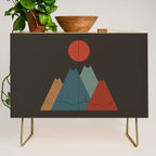 Cat Landscape 64: Group Meowditation Credenza Gallery Image 1