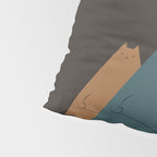 Cat Landscape 64: Group Meowditation Pillow Sham Gallery Image 4