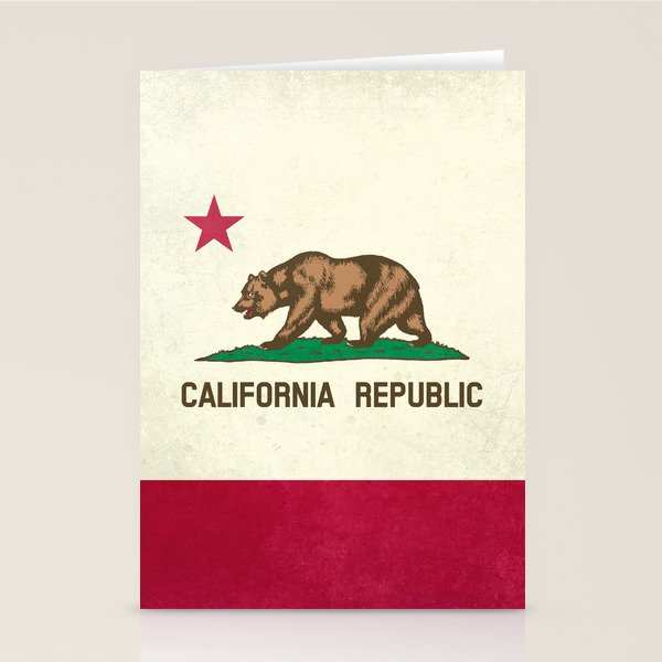 California Republic Flag Stationery Card Gallery Image 2
