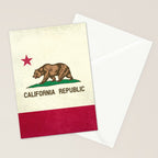California Republic Flag Stationery Card Gallery Image 2