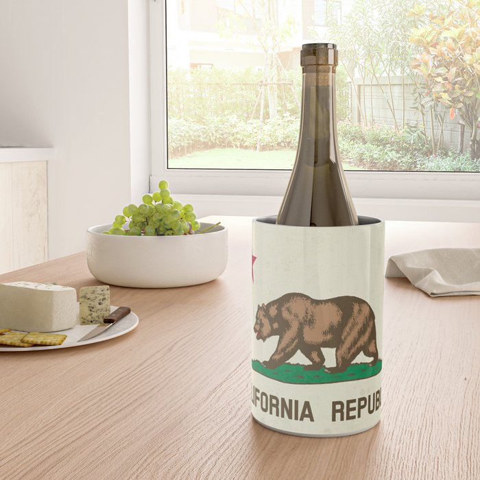 California Republic Flag Wine Chiller Gallery Image 4