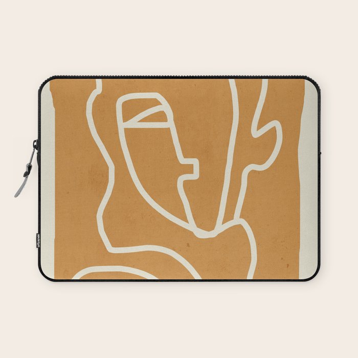 Abstract Minimal Woman Portrait 2 Laptop Sleeve Gallery Image 1