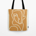 Abstract Minimal Woman Portrait 2 Tote Bag Gallery Image 1