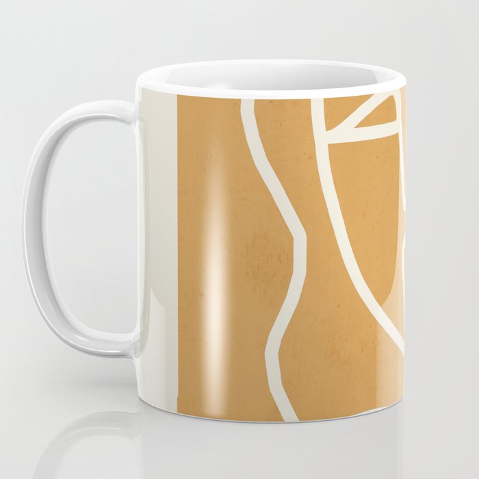 Abstract Minimal Woman Portrait 2 Coffee Mug Gallery Image 3