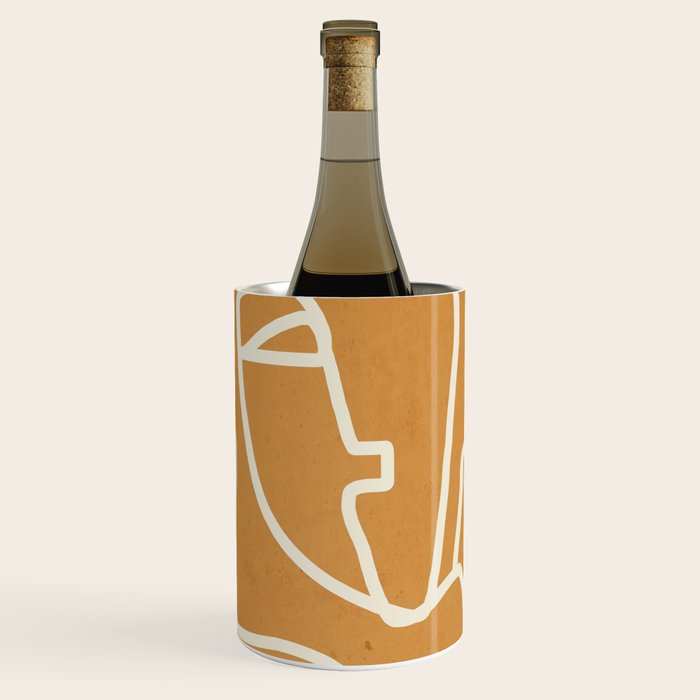 Abstract Minimal Woman Portrait 2 Wine Chiller Gallery Image 1