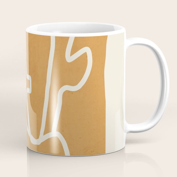 Abstract Minimal Woman Portrait 2 Coffee Mug Gallery Image 1
